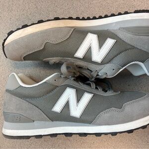 New Balance Gray and White Athletic Shoes